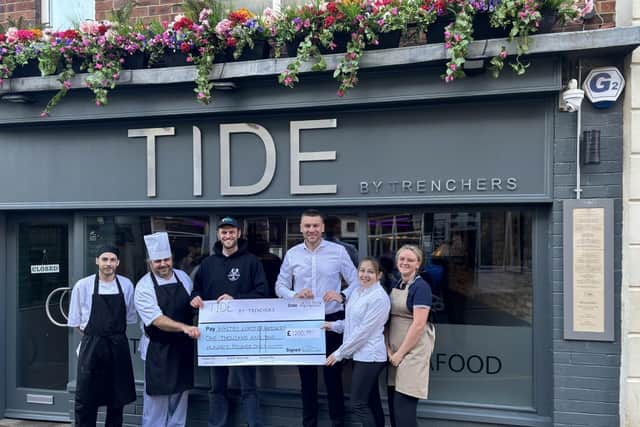 Tide by Trenchers in Whitby has raised £1,200 for the town's lobster hatchery.