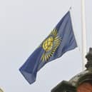 The Commonwealth flag flying over Scarborough Town Hall