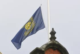 The Commonwealth flag flying over Scarborough Town Hall