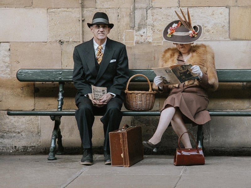 Waiting for a train, in costume.
picture: Tim Bruce