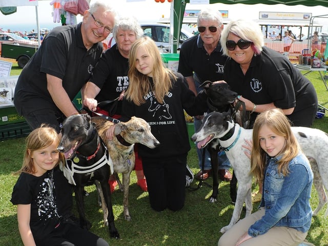 The Greyhound Trust stall at the Lions Club carnival in 2012.