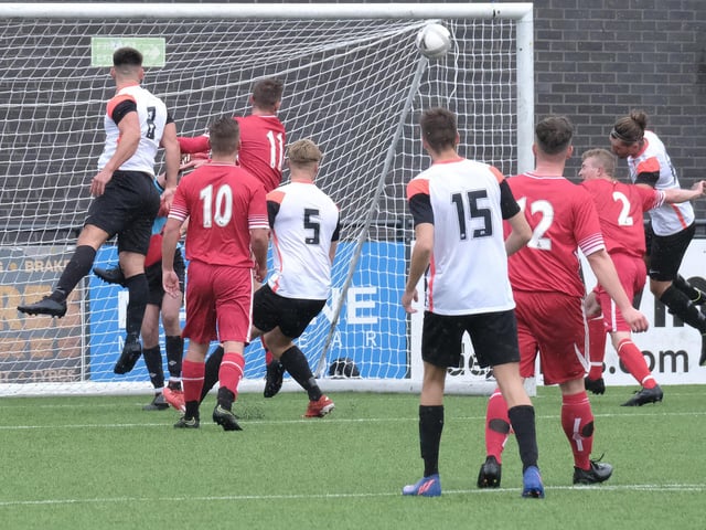 The teams battle it out in the Scarborough League clash