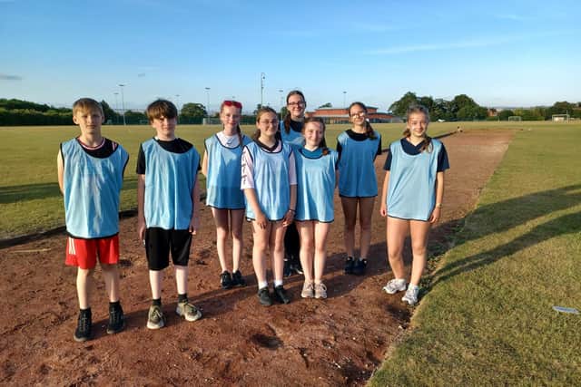 The teams enjoyed the afternoon in the summer sun