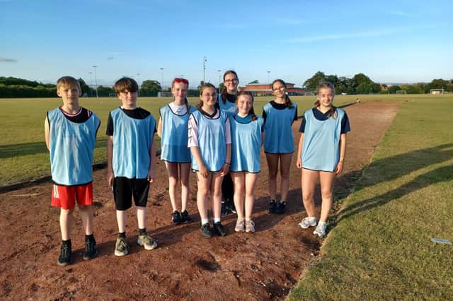The teams enjoyed the afternoon in the summer sun