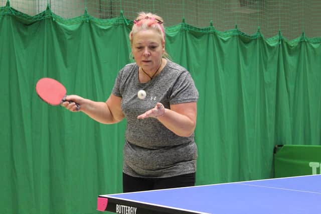 Jo Robinson made an impressive debut for The Avengers in Division Two of the Bridlington Table Tennis League PHOTOS BY TONY WIGLEY
