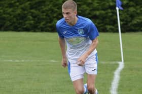 Heslerton's George Ridler was on target during their cup exit at the hands of Whitby Fishermen.