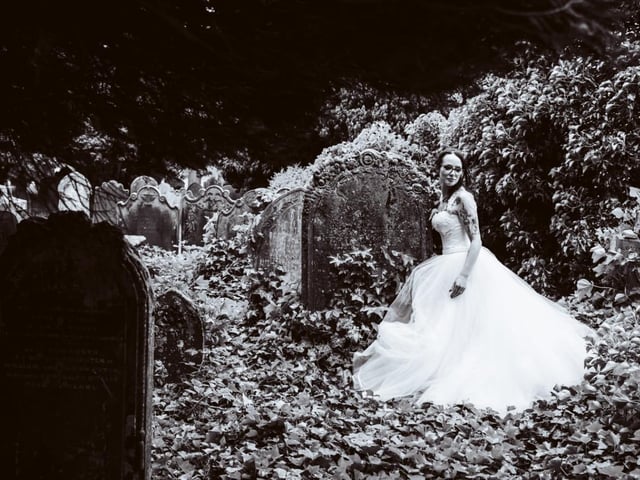 The bride on her big day!