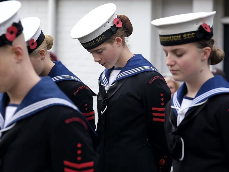 Scarborough Sea Cadets at the Planting of the Crosses ceremony at Alma Square.