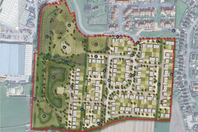 An indicative layout of the proposed housing in Pickering. Image: Persimmon Homes.
