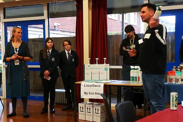 The launch of Eskdale School's eco company.