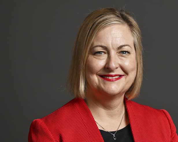 Alison Hume MP official portrait.