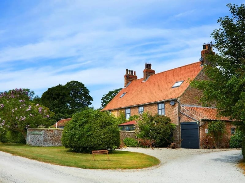 A period farmhouse with three bedrooms & two loft rooms, plus a three bed cottage and a range of holiday lets, set in approx. 3 acres, in a popular and accessible rural location, close to the coast. Currently listed for sale with Rural Scene at a guide price of £1,750,000.