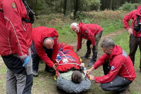 Scarborough and Ryedale Mountain Rescue Team were called after a teenage boy fell from his bike in Dalby Forest. Image: SMRT