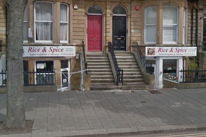 Rice and Spice is located on Pavilion Terrace, Scarborough. One Tripadvisor review said: "An outstanding and subtly flavoured set of meals accompanied by a knowledgeable and helpful service. My choice was not on the menu but they accommodated my selections. Could NOT have been better!"