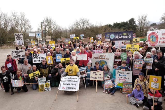 Protesters gathered to show their opposition to the proposals in March 2025
