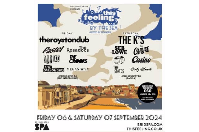 This Feeling By The Sea tickets go on sale at 10am on Monday, March 18.