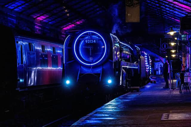The train of lights that will be operating on the North Yorkshire Moors Railway.
picture: Charlotte Graham.