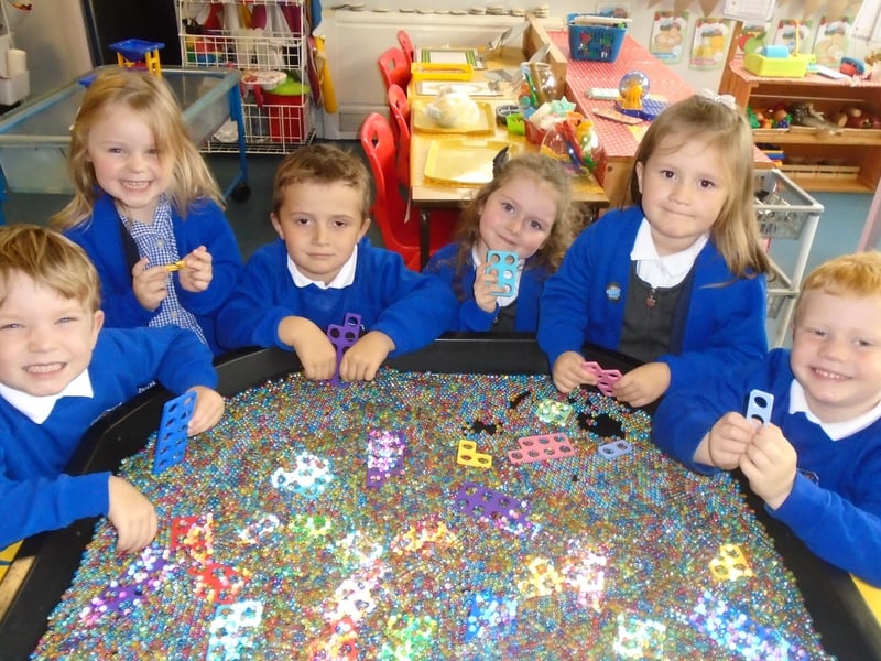 New school starters at Ruswarp School.
