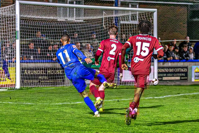 Whitby's 3-1 win is secured by Junior Mondal's strike.