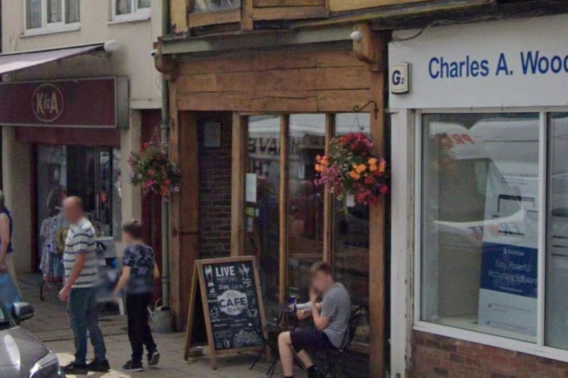 The Bar With No Name is located on Prospect Street. One Google Review said "First visit this lunchtime. Lovely place. Cosy relaxed atmosphere, tasty food, excellent coffee, friendly staff and dog friendly. What more could you want? Will definitely be back!"