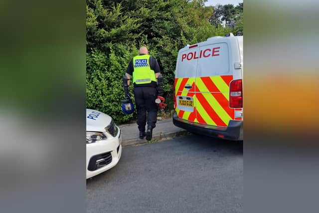 Scarborough’s CID attended an address in Eastfield, along with officers from the Neighbourhood Policing Team, to execute a drug warrant.