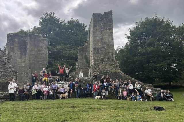 Lythe School youngsters at Mulgrave Castle.