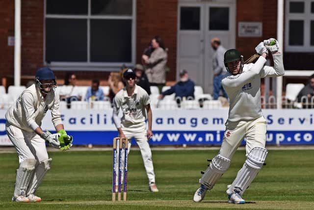 Scarborough CC 2nds in action at home to Cottingham. Photo by Simon Dobson