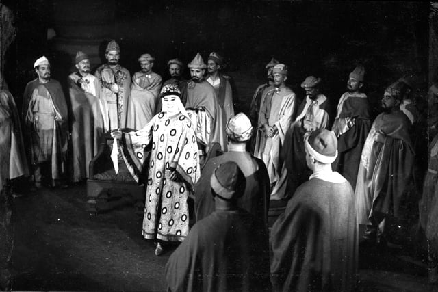A production of Borodin's opera 'Prince Igor' staged at the King's Theatre in 1962.