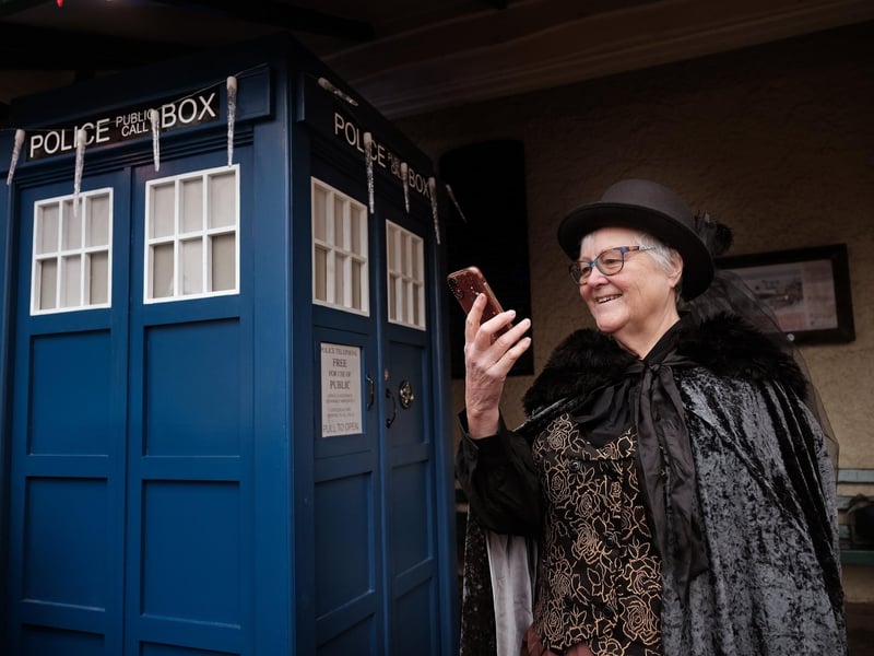Carolyn Watkinson makes a call. picture: Richard Ponter