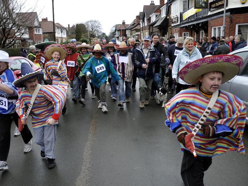 Arriba arriba!!! The Mexican friends of Jean and Brian Beaver make a quick start