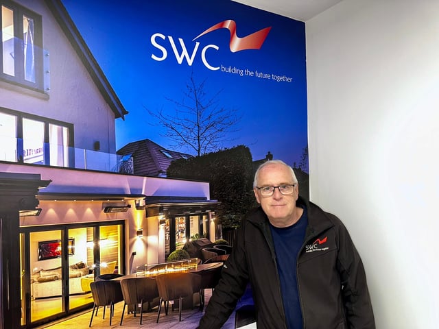 Ken at his workplace SWC Trade Frames Limited in Scarborough