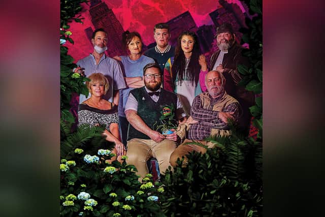 Whitby Area Musical Theatre Company's cast of Little Shop of Horrors.