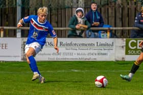 Young winger Max Howells opened the scoring for Whitby Town in their 3-1 home success against Morpeth Town. PJOTOS BY BRIAN MURFIELD