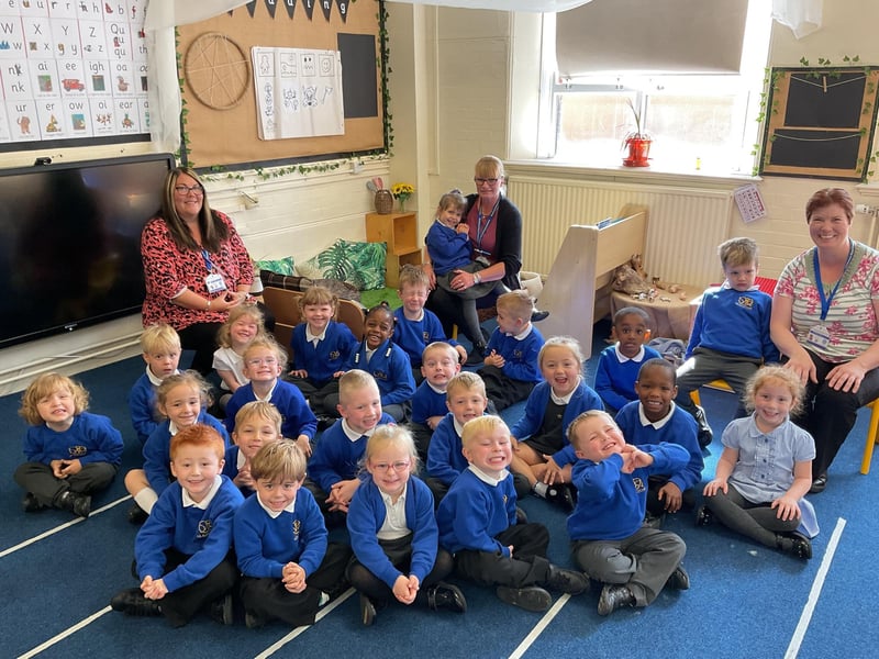 New starters at Gladstone Road yellow class.