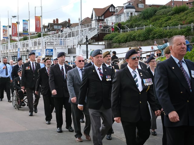 Marching on the Promenade.