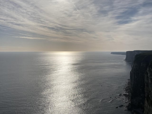 With such expansive views of the North Sea, visitors have been able to glimpse porpoises on calm spring days.