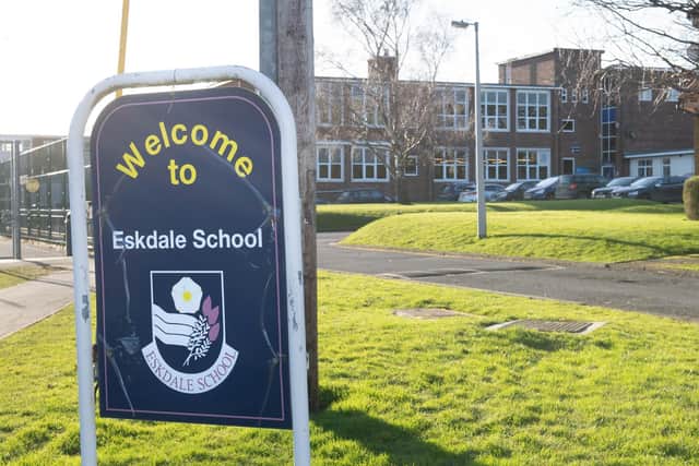 Eskdale School sign.
picture: North Yorkshire Council / Local Democracy Reporting Service.