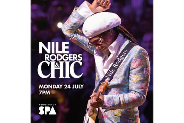 Bridlington Spa announces Freak Out! Nile Rodgers & CHIC to perform on July 24.
