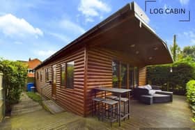 This two-bedroom log cabib is ideal as family or guest accommodation, or could generate income as a let.