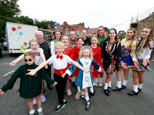 Kevin O'Connor's School of Irish Dancers at the fair