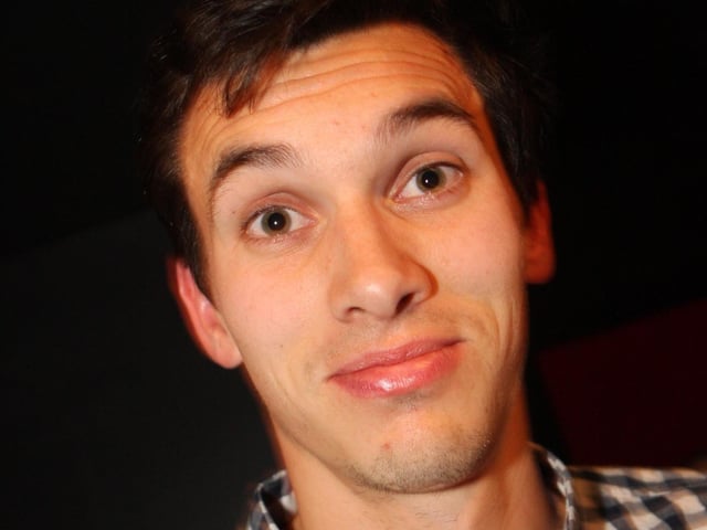 Jamie in Blue Lounge.