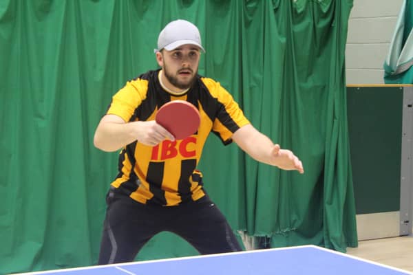 Tom Ryan claimed a hat-trick for Air Benders in their Division Two win against Spin Doctors.   PHOTOS BY TONY WIGLEY