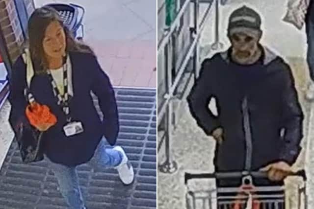 Police have released images of a man and woman they would like to speak to