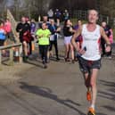 Scarborough Athletic Club's Sean Kelly on his final run at the North Yorkshire Water Park parkrun on Saturday.