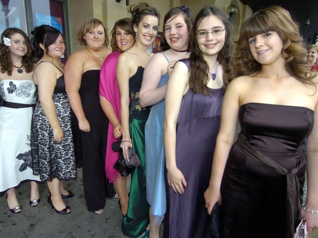 Arriving for the prom in 2008.