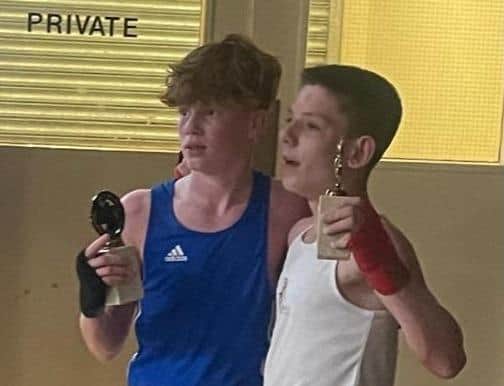 Riley Wilford, left, won at a Hull show.
