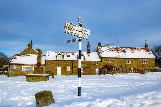Winter sunshine on the snow in Goathland.
Picture Tony Johnson
