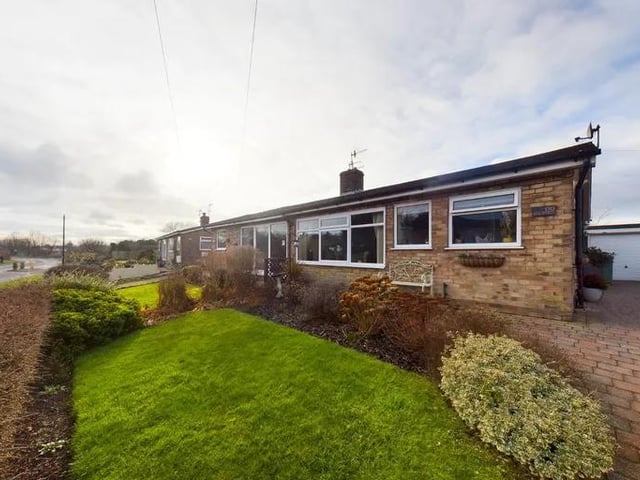 This two bedroom and one bathroom semi-detached bungalow is for sale with Hunters at a guide price of £200,000.