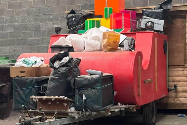 Thieves broke into the unit where Bridlington Round Table’s Santa Sleigh is stored and stole a number of items.