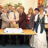 Bridlington North Library celebrations in 2003. Do you recognise anyone? (PA0350-11a)